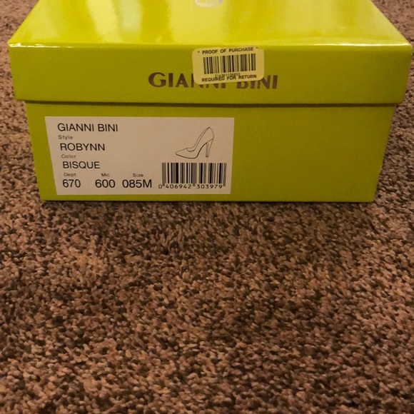 Like New Gianni Bini Robynn Bisque Pupms - Picture 4 of 4
